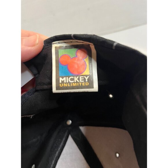 Vintage adult unisex Mickey Mouse Pinstripe Snapback Hat By Fresh Caps - Picture 5 of 11